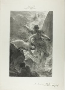 Pierwsza scena złota Renu autorstwa Ignace Henri Jean Fantin Latour