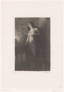Julia jest nocą na balkonie Romeo i Julia. Pewność a la noc Życie i twórczość Hectora Berlioza (tytuł serii) autorstwa Ignace Henri Jean Fantin Latour