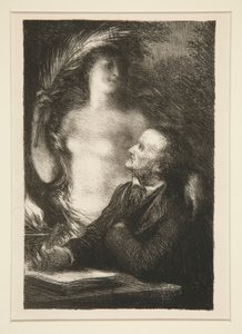 La Muse (Muza) autorstwa Ignace Henri Jean Fantin-Latour