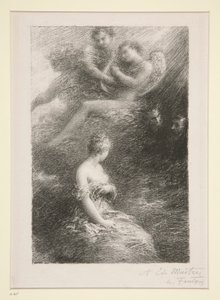 La damnation de Faust: apparition de Marguerite (Potępienie Fausta: Objawienie Małgorzaty) autorstwa Ignace Henri Jean Fantin-Latour
