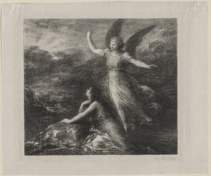 Raj i Peri autorstwa Ignace Henri Jean Fantin Latour