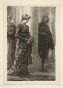 Mistrzowie Norymbergi: Akt I, Spotkanie Walthera i autorstwa Ignace Henri Jean Fantin Latour