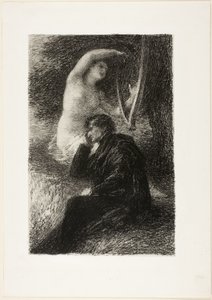 Lélio: Harfa Liparyjska, od Hectora Berlioza, sa vie et ses oeuvres autorstwa Ignace Henri Jean Fantin-Latour