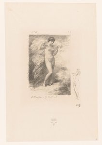 Neere spełnione wapperende sluier Neere Gedichten van André Chénier (tytuł serii) Ilustracje do wierszy André Chéniera (tytuł serii) autorstwa Ignace Henri Jean Fantin Latour