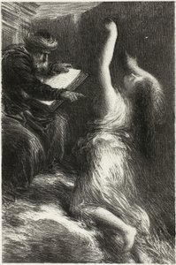 Parsifal, Akt II: Ewokacja Kundry autorstwa Ignace Henri Jean Fantin Latour