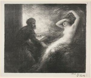Parsifal: Akt II. Ewokacja Kundry autorstwa Ignace Henri Jean Fantin-Latour