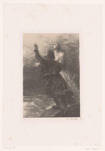 Senta i Holender wznoszą się do nieba Le Vaisseau-Fantome. Akt III. Ravissement de Senta et du Hollandais Życie i twórczość Richarda Wagnera (tytuł serii) autorstwa Ignace Henri Jean Fantin Latour