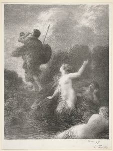 Zygfryd i panny nadreńskie autorstwa Ignace Henri Jean Fantin-Latour