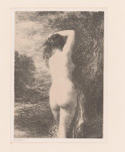 stojący kąpiący się Debiut Baigneuse autorstwa Ignace Henri Jean Fantin Latour