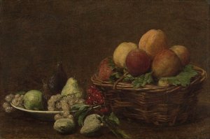 Martwa natura z owocami autorstwa Ignace Henri Jean Fantin-Latour