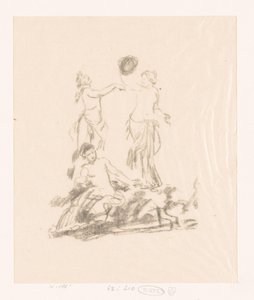 Badanie trzech tańczących kobiet autorstwa Ignace Henri Jean Fantin Latour