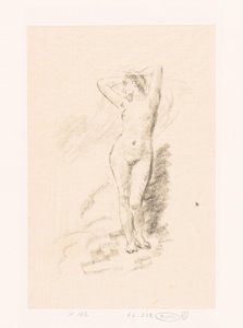 Studium stojącej nagiej kobiety autorstwa Ignace Henri Jean Fantin Latour