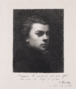 Artysta w wieku 17 lat autorstwa Ignace Henri Jean Fantin-Latour