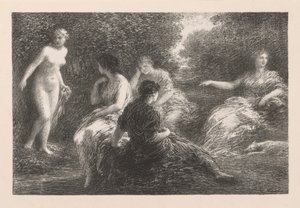 Kąpiący się autorstwa Ignace Henri Jean Fantin Latour