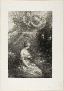 Potępienie Fausta: pojawienie się Małgorzaty autorstwa Ignace Henri Jean Fantin-Latour