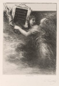 Geniusz muzyki autorstwa Ignace Henri Jean Fantin-Latour