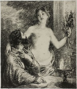 Muzyk autorstwa Ignace Henri Jean Fantin-Latour