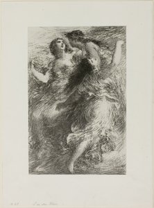 Złoto Renu: Scena I, Panny Renu autorstwa Ignace Henri Jean Fantin Latour