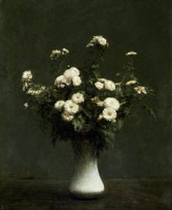 Wazon z chryzantemami autorstwa Henri Fantin Latour