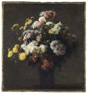 Wazon z chryzantemami autorstwa Henri Fantin Latour
