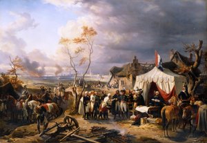 Generał De la Morlière odbiera kapitulację Antwerpii 29 listopada 1792 r