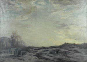 La Banlieue de Paris aux environs des fortifications, ok. 1923 (olej na płótnie) autorstwa Henri Foreau