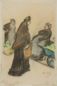 Rynek kobiet autorstwa Henri Gabriel Ibels