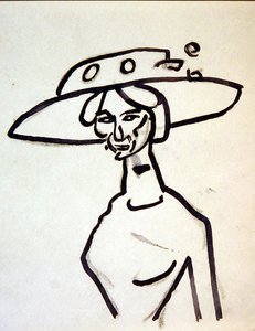 Kapelusz z szerokim rondem autorstwa Henri Gaudier Brzeska