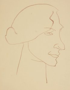 Sophie w profilu autorstwa Henri Gaudier Brzeska