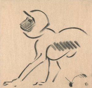 Przyczajona małpa autorstwa Henri Gaudier Brzeska