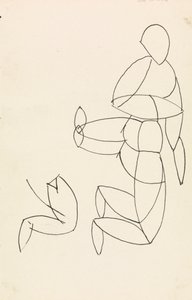 Studium rysunku autorstwa Henri Gaudier-Brzeska