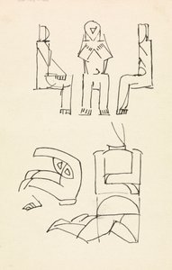 Pięć studiów nad figurami autorstwa Henri Gaudier-Brzeska
