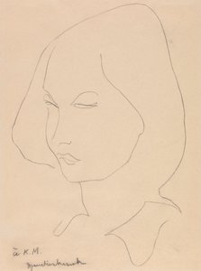 Katherine Mansfield polonês autorstwa Henri Gaudier Brzeska
