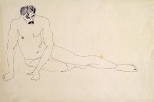 Mężczyzna Nago Odpoczynek autorstwa Henri Gaudier Brzeska