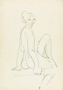 Siedząca kobieca postać autorstwa Henri Gaudier Brzeska