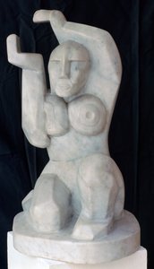 Siedząca kobieta, c1911-1915 autorstwa Henri Gaudier Brzeska