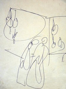 Kupujący poza Poulterers autorstwa Henri Gaudier Brzeska