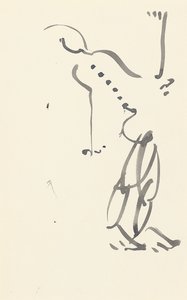 Studium dla „Tancerki z czerwonego kamienia”, 1914 autorstwa Henri Gaudier Brzeska