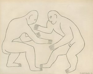 Zapaśnicy autorstwa Henri Gaudier Brzeska