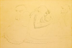 Trzy małpy autorstwa Henri Gaudier Brzeska