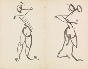 Dwie tańczące postacie autorstwa Henri Gaudier-Brzeska