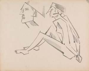 Studia dwóch postaci autorstwa Henri Gaudier-Brzeska