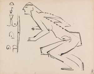 Dwa studia do rzeźby autorstwa Henri Gaudier Brzeska