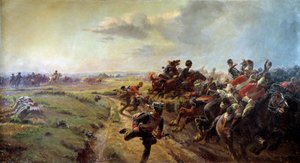 Wigilia Waterloo (16 czerwca) autorstwa Henri Georges Jacques Chartier