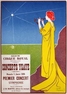 Koncerty Ysaye w cyrku królewskim w Brukseli autorstwa Henri Georges Jean Isidore Meunier