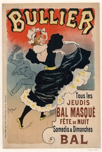 Bullier, bal maskowy w każdy czwartek, impreza nocna, 1896 r.