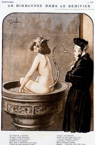 Diabeł w Benitier - Henry Gerbault (1863-1930), w „Fantasio” z 01.02.1926