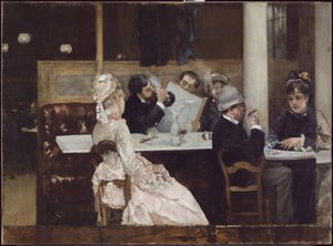 Scena kawiarniana w Paryżu, 1877