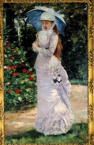 Portret Madame Valtesse de la Bigne (1861-1910), kurtyzany, która służyła jako model dla Nany. Obraz Henri Gervexa (1852-1929)
