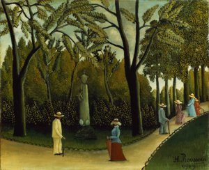 Pomnik Chopina w Ogrodzie Luksemburskim autorstwa Henri J.F. Rousseau